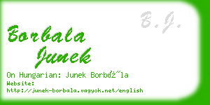 borbala junek business card